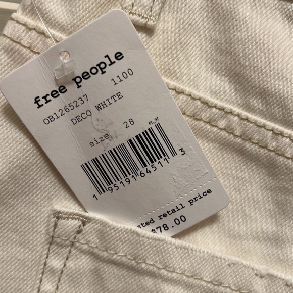 18. Free People Brea Cut off Skirt in Deco White - Picture 13 of 16